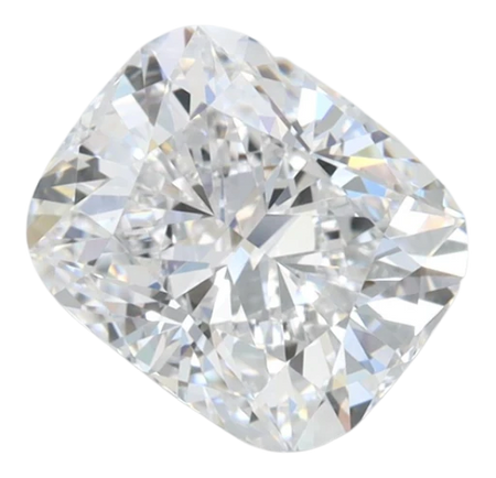 2.02 Carat D VVS1 Elongated Cushion Lab Diamond