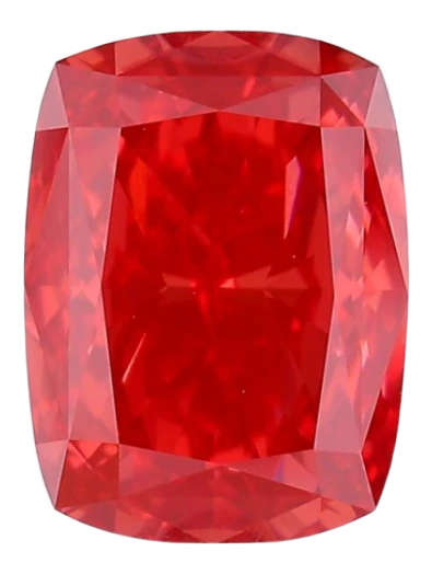 2.5 Carat Pink VS1 Elongated Cushion Lab Diamond