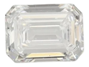 0.33 Carat D VVS2 Emerald Lab Diamond