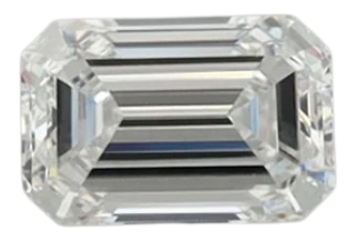 0.39 Carat D VVS2 Emerald Lab Diamond