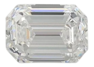 0.39 Carat D VVS2 Emerald Lab Diamond