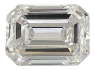 0.45 Carat D VVS2 Emerald Lab Diamond