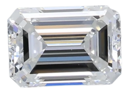 0.52 Carat D VVS1 Emerald Lab Diamond