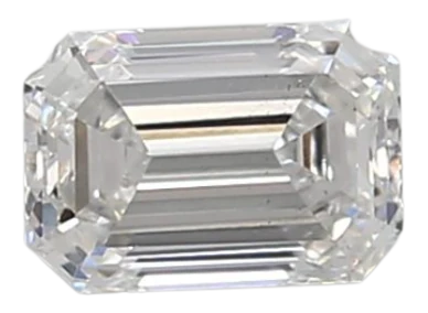 0.53 Carat D SI1 Emerald Lab Diamond