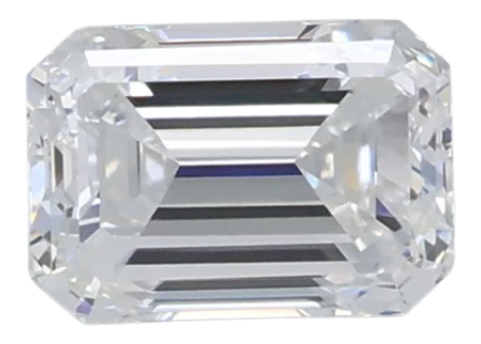 0.55 Carat D VVS2 Emerald Lab Diamond
