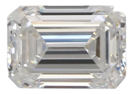 0.58 Carat D VVS2 Emerald Lab Diamond