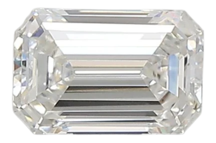 0.74 Carat F VVS2 Emerald Lab Diamond