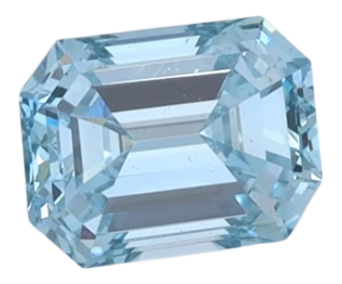 0.78 Carat Blue VS1 Emerald Lab Diamond