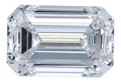 0.9 Carat D VS1 Emerald Lab Diamond