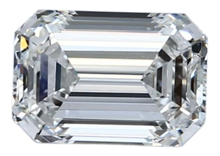 0.91 Carat D VS2 Emerald Lab Diamond