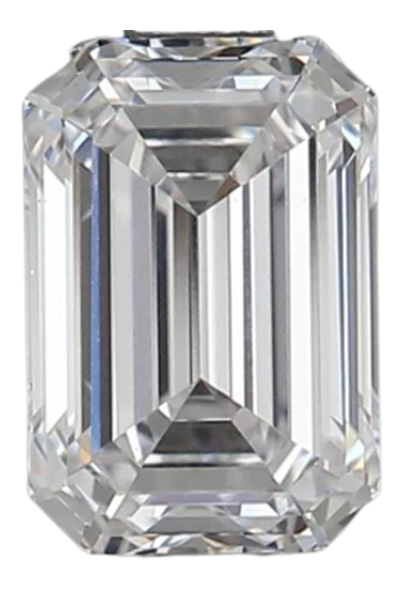 0.91 Carat D VVS2 Emerald Lab Diamond