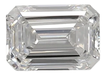 0.91 Carat D VVS2 Emerald Lab Diamond