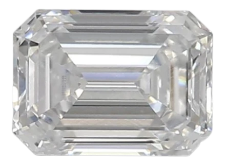 0.92 Carat D VVS2 Emerald Lab Diamond
