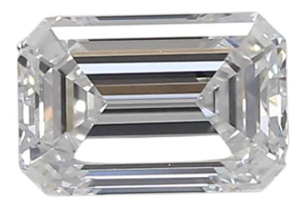 0.92 Carat D VVS2 Emerald Lab Diamond