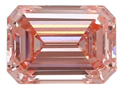 0.94 Carat Pink VS1 Emerald Lab Diamond