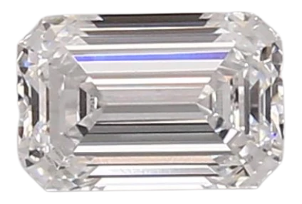 0.95 Carat D VVS2 Emerald Lab Diamond