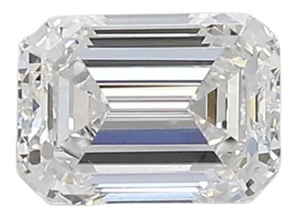 0.95 Carat D VVS2 Emerald Lab Diamond