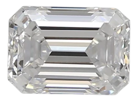 0.95 Carat D VVS2 Emerald Lab Diamond
