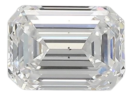 0.96 Carat D VS2 Emerald Lab Diamond