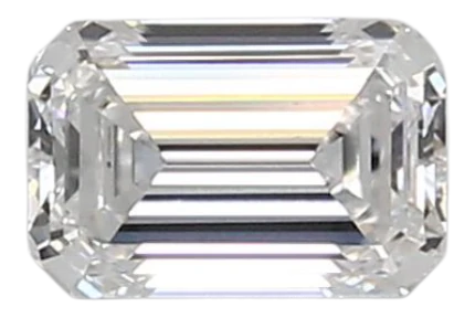 0.96 Carat D VVS2 Emerald Lab Diamond