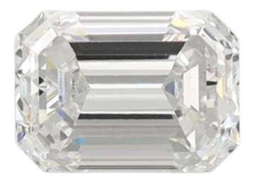 0.96 Carat D VVS2 Emerald Lab Diamond