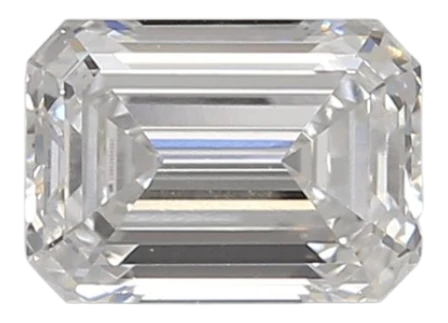0.96 Carat D VVS2 Emerald Lab Diamond