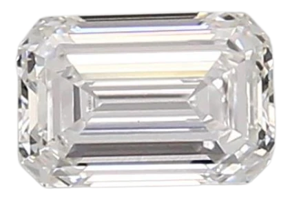 0.96 Carat D VVS2 Emerald Lab Diamond
