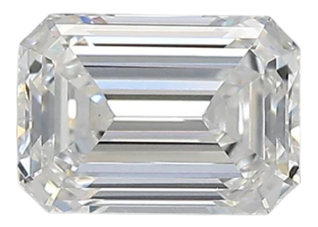 0.97 Carat F VVS2 Emerald Lab Diamond