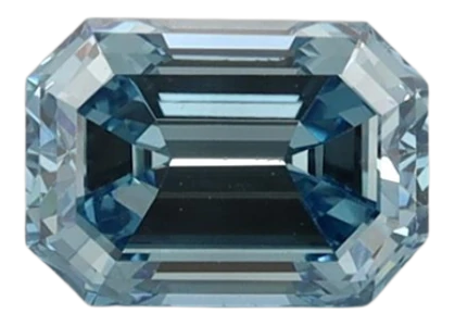 0.98 Carat Blue VS1 Emerald Lab Diamond