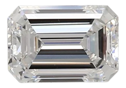 0.99 Carat D VVS1 Emerald Lab Diamond
