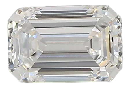 0.99 Carat D VVS1 Emerald Lab Diamond