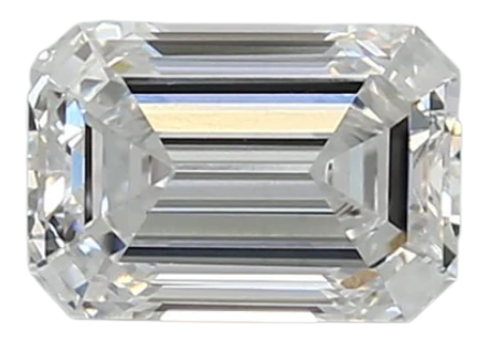 0.99 Carat D VVS2 Emerald Lab Diamond
