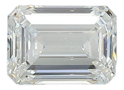 1.0 Carat F SI1 Emerald Lab Diamond