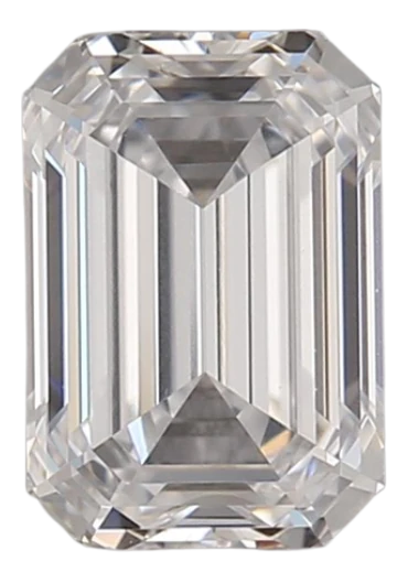 1.0 Carat D VVS2 Emerald Lab Diamond