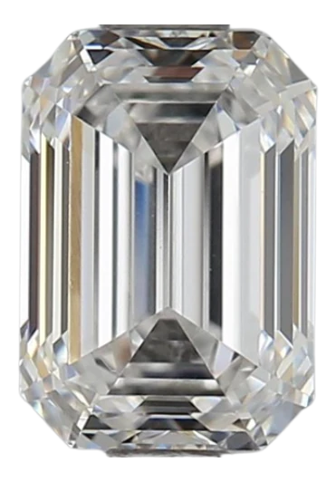 1.0 Carat D VVS2 Emerald Lab Diamond