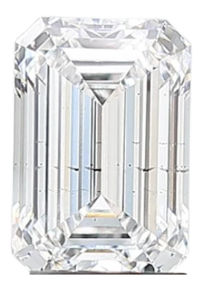 1.01 Carat D SI1 Emerald Lab Diamond