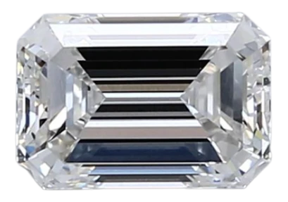 1.06 Carat F VVS2 Emerald Lab Diamond