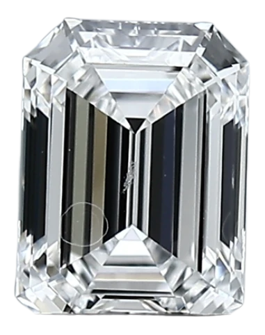 1.21 Carat D VVS2 Emerald Lab Diamond