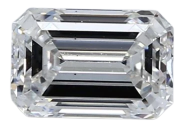 1.24 Carat F SI1 Emerald Lab Diamond