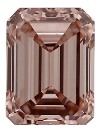 1.25 Carat Pink VVS2 Emerald Lab Diamond