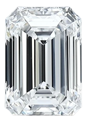 1.29 Carat D VVS2 Emerald Lab Diamond