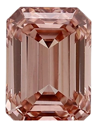 1.31 Carat Pink VS1 Emerald Lab Diamond