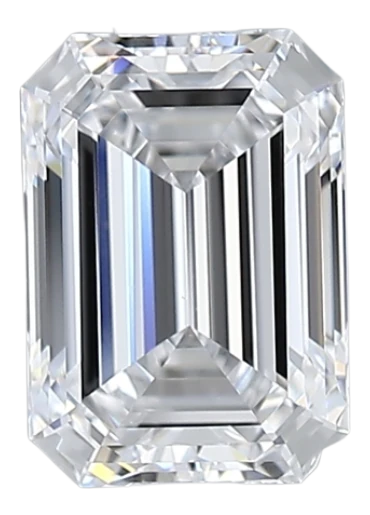 1.35 Carat D VVS2 Emerald Lab Diamond
