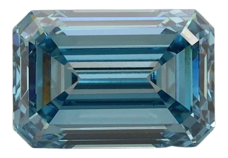 1.57 Carat Blue VVS2 Emerald Lab Diamond