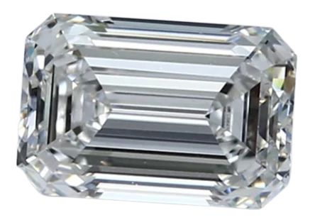 1.65 Carat D VVS2 Emerald Lab Diamond