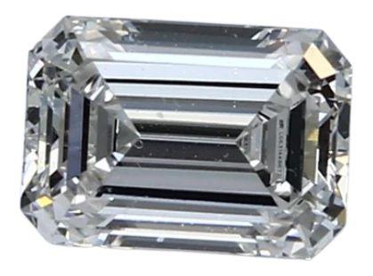 1.65 Carat F VVS2 Emerald Lab Diamond