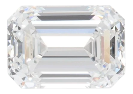 2.01 Carat D VVS1 Emerald Lab Diamond