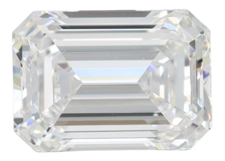 2.01 Carat D VVS1 Emerald Lab Diamond