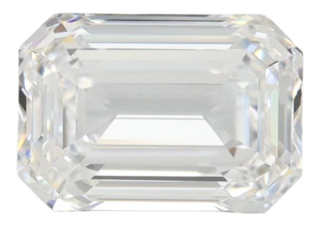 2.01 Carat D VVS1 Emerald Lab Diamond