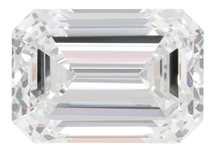 2.02 Carat D VVS1 Emerald Lab Diamond